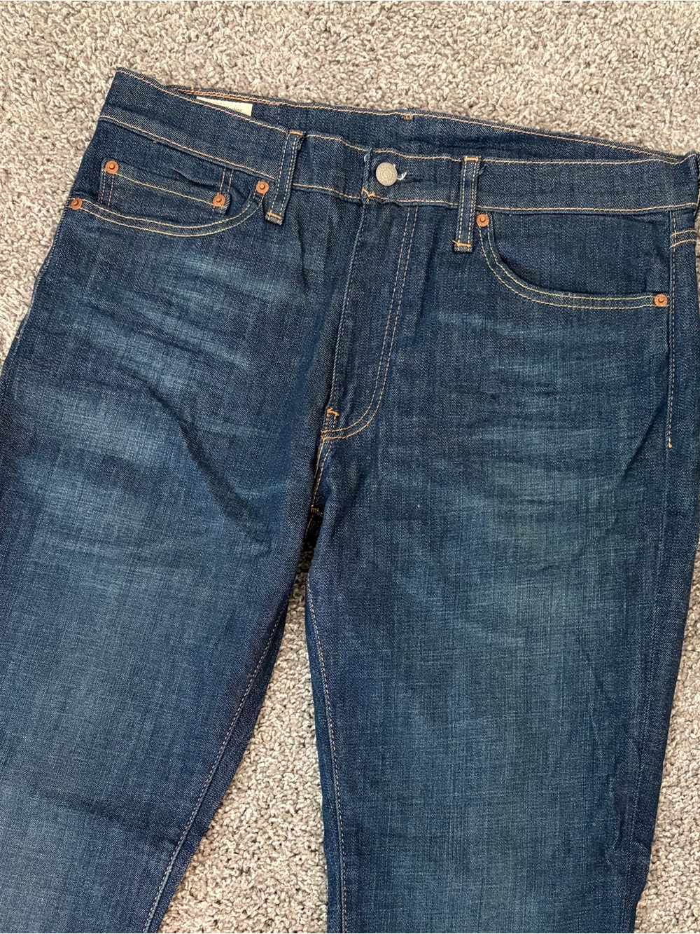 Levi Strauss & Co Dark Wash 511 Genuinely Blue Jeans Men's 36 X 32
